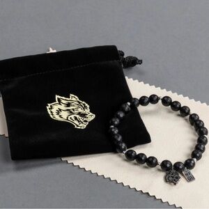 Darc Sport Beaded Bracelet with Wolf charm